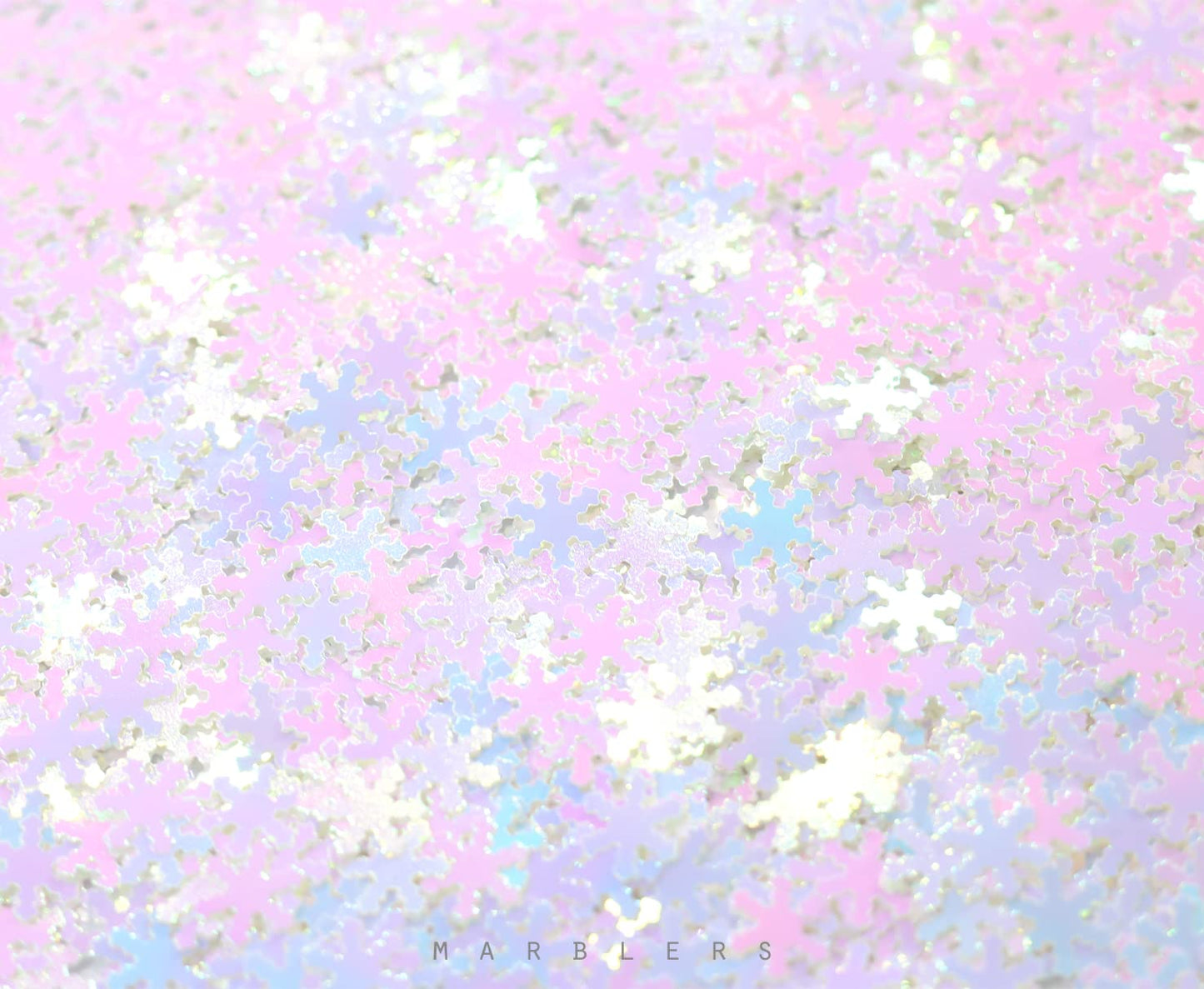 MARBLERS [Snowflake] Shape Glitter for Body & Face 0.11oz (3g) | Flake | Non-Toxic | Vegan | Cruelty-Free | Eyeshadow, Nail Polish, Nail Art |