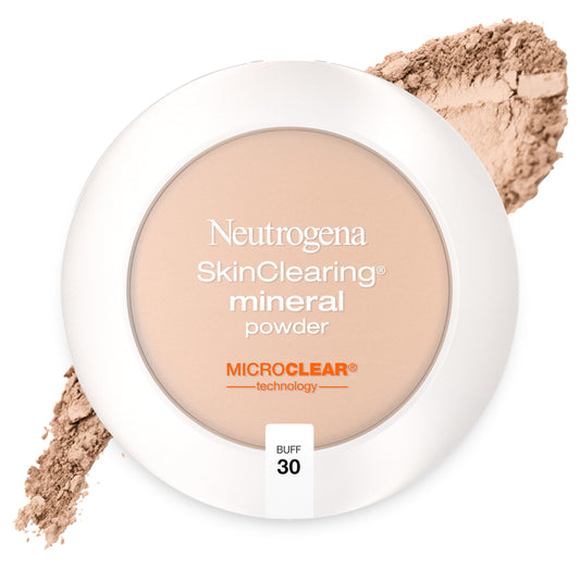 Neutrogena SkinClearing Mineral Acne-Concealing Pressed Powder Compact, Shine-Free & Oil-Absorbing Makeup with Salicylic Acid to Cover, Treat