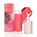 Juvia's Place Blushed Liquid Tint - Flamingo Rose - Lightweight Liquid Blush, Radiant Dewy Finish, Buildable Formula with Vitamin E, Long-lasting