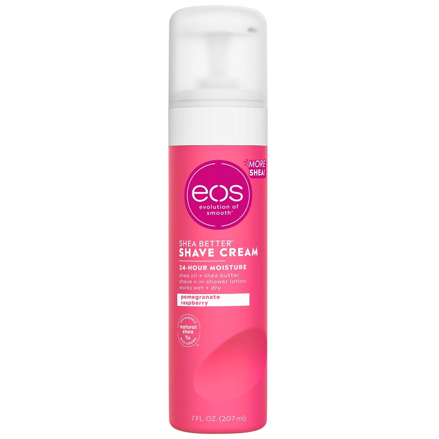 eos Shea Better Shaving Cream for Women - Pomegranate Raspberry - Shave Cream, Skin Care and Lotion with Shea Butter and Aloe - 24 Hour Hydration - 7 Beauty and Personal Care eos
