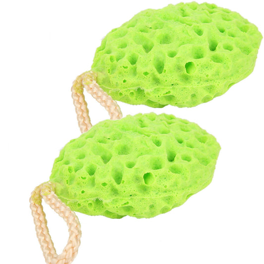 2-Piece Ultra Soft Premium Baby Bath Sponges, Sea Foam Scrubber for Newborn, Infant, Toddler, Green Beauty and Personal Care SALUTUYA