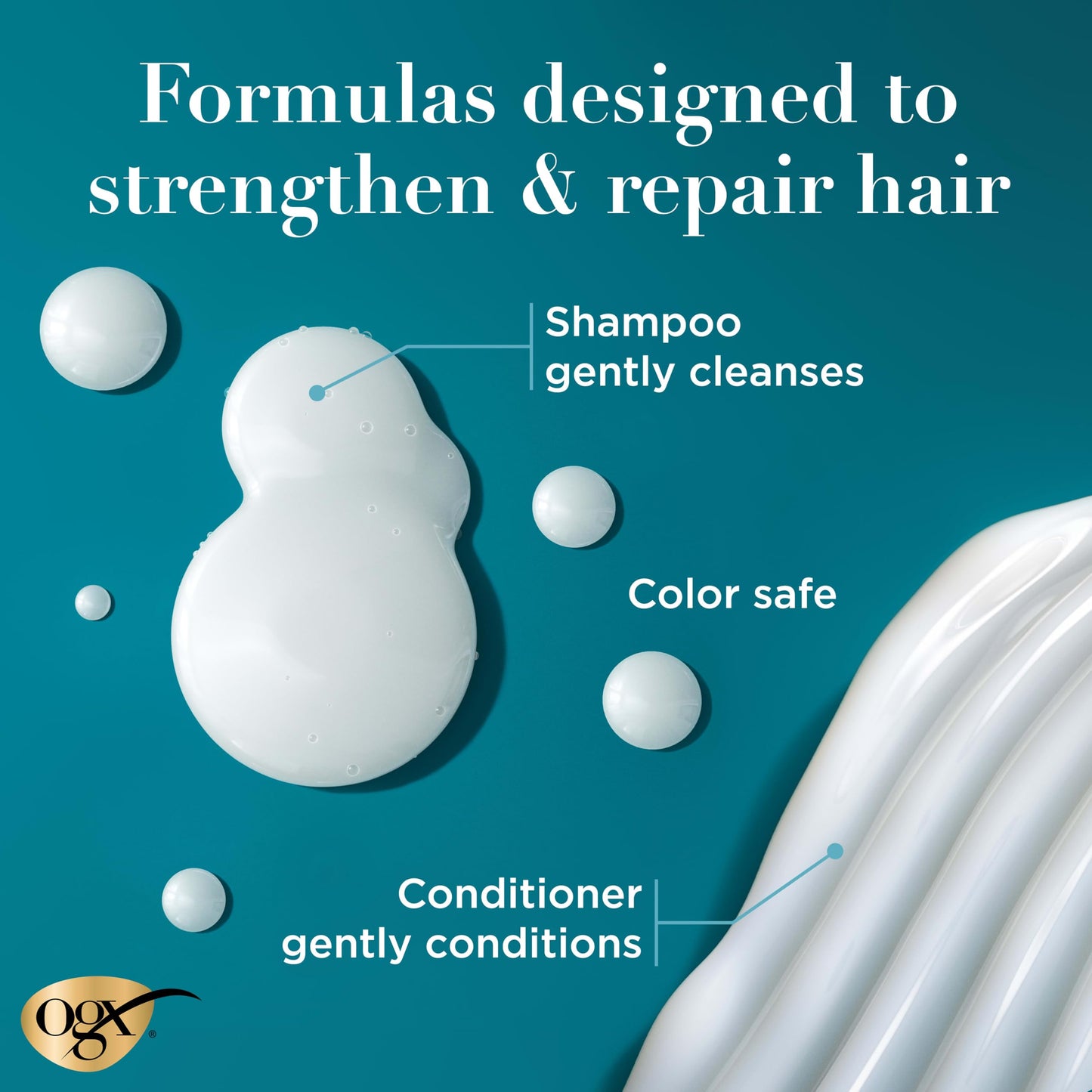 OGX Renewing + Argan Oil of Morocco Shampoo & Conditioner Set, Helps Strengthen & Repair Dry, Damaged Hair, Paraben-Free, Sulfate-Free Surfactants