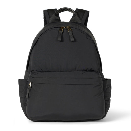 Amazon Essentials Unisex Kids' Nylon School Backpack, Black, One Size