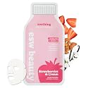 ESW Beauty Strawberries & Cream Soothing Korean Face Mask - Vitamin C, Centella & Vitamin E for Sensitive Skin, Hydration & Barrier Support - Skincare