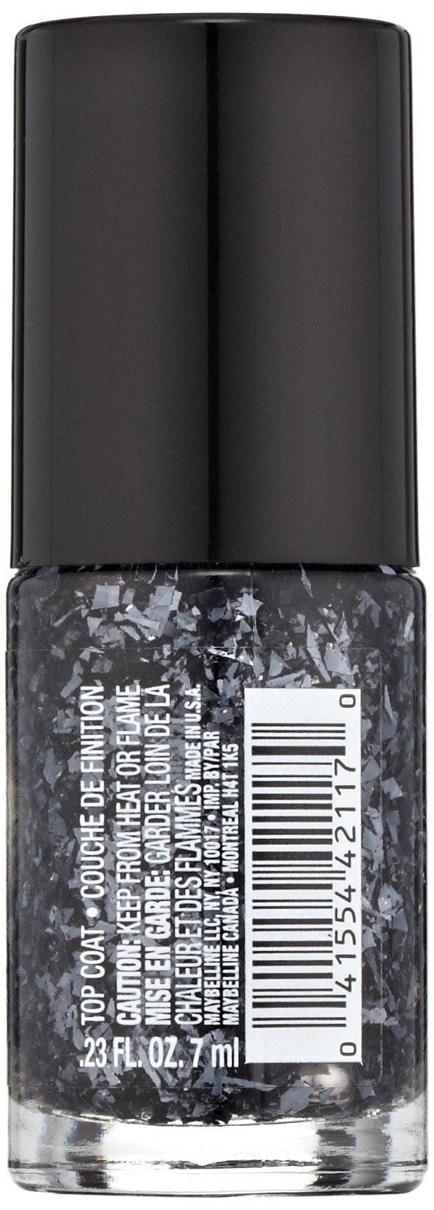 Maybelline New York Color Show Jewels Nail Lacquer Top Coat, Gleaming Graphite, 0.23 Fluid Ounce Beauty & Personal Care MAYBELLINE
