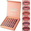 VeniCare 6Pcs Matte Liquid Lipstick Makeup Set, Matte liquid Long-Lasting Wear Non-Stick Cup Not Fade Waterproof Lip Gloss (Set B)