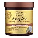 Every Strand Simply Curls Curl Control Gel 15 Oz, Long Lasting Definition and Frizz Control for Wavy, Curly, and Coily Hair, Infused with Shea Butter