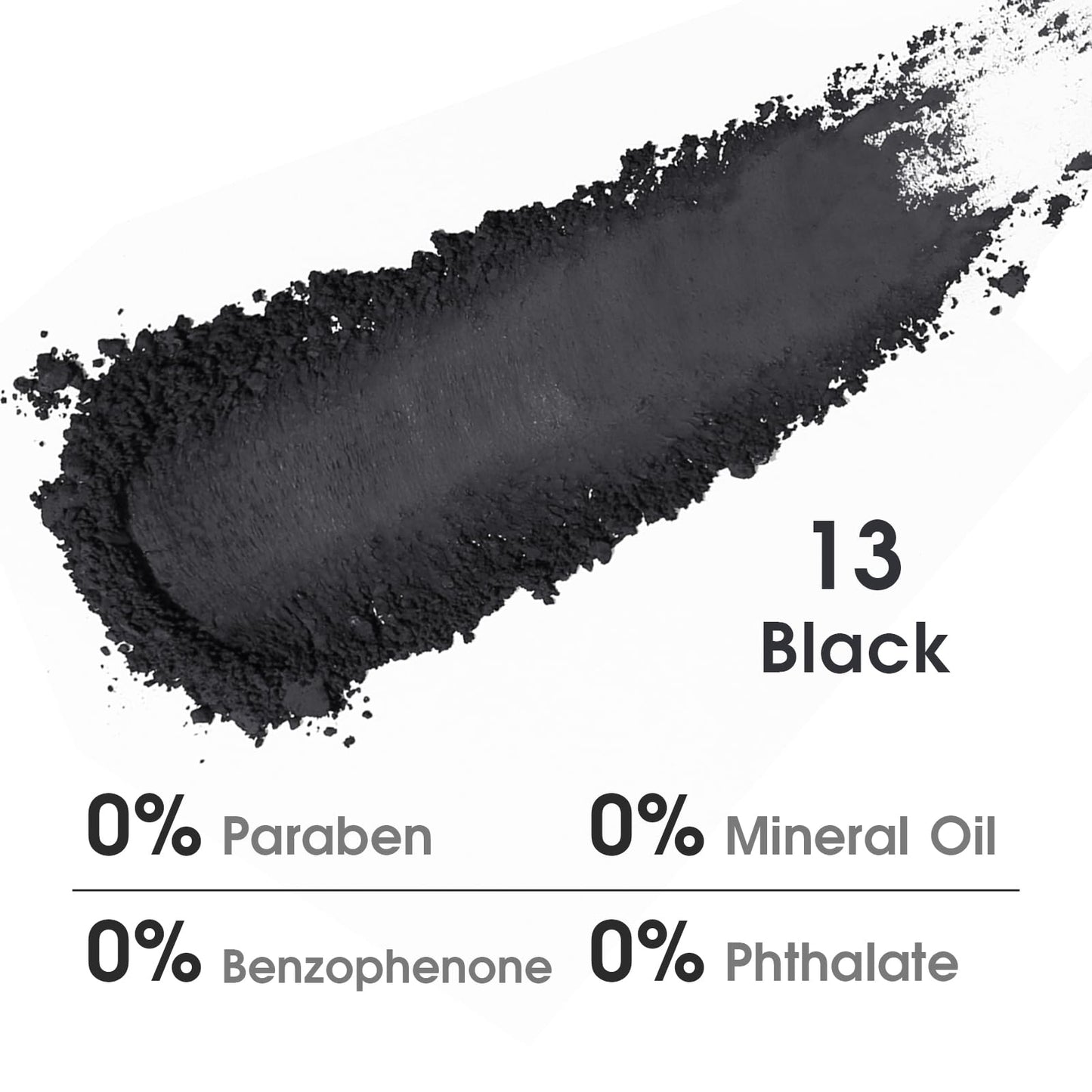 UCANBE Black Single Eyeshadow Palette, Highly Pigmented Matte Eye Shadow Powder, Professional Long-Lasting Waterproof Makeup Palette Beauty and Personal Care UCANBE