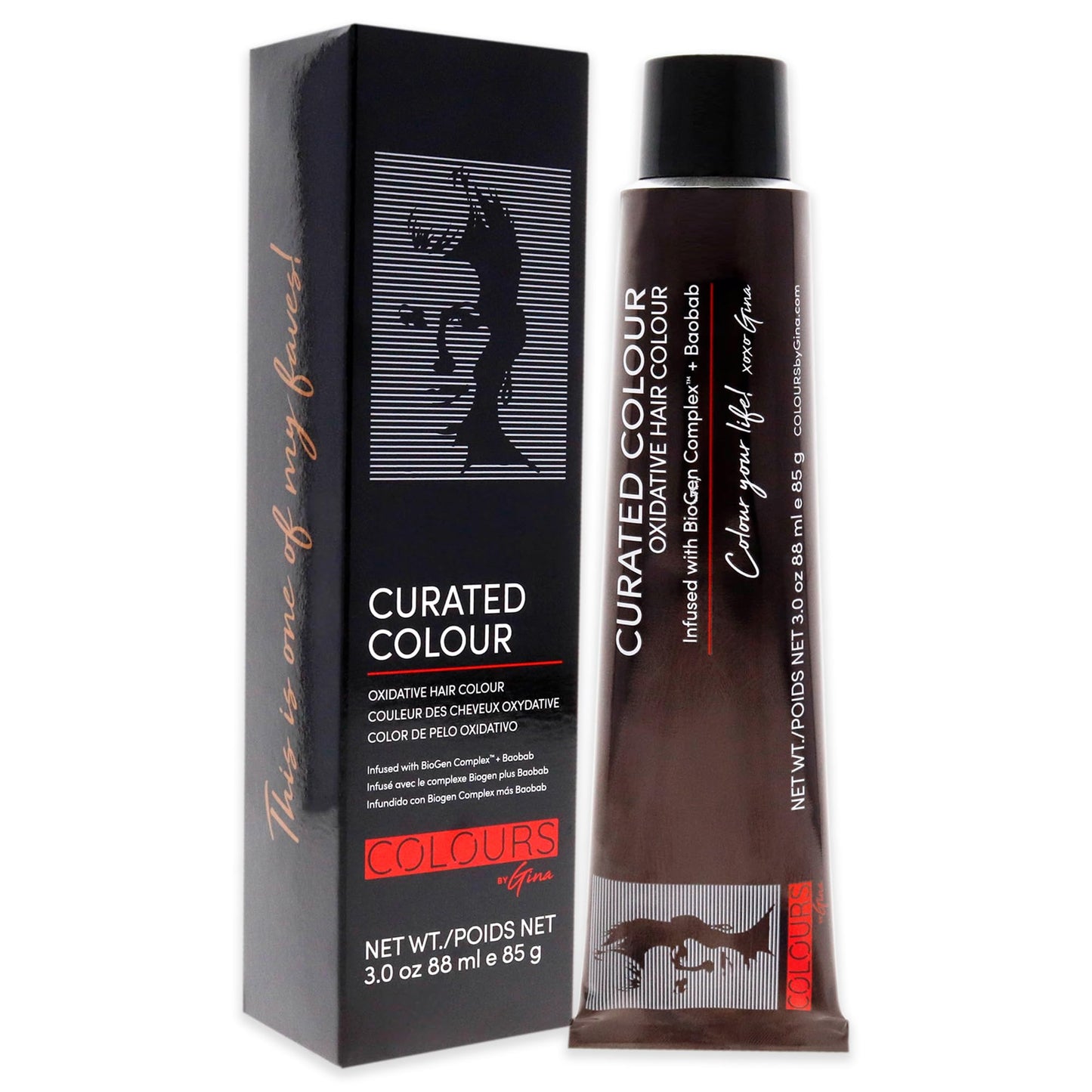 Colours By Gina Curated Colour - 8.0-8N Light Natural Blonde by Colours By Gina for Unisex - 3 oz Hair Color