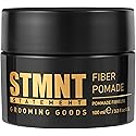 STMNT Grooming Goods Fiber Pomade, 3.38 oz | Semi-Matte Finish | Strong Control | Easy To Wash Out