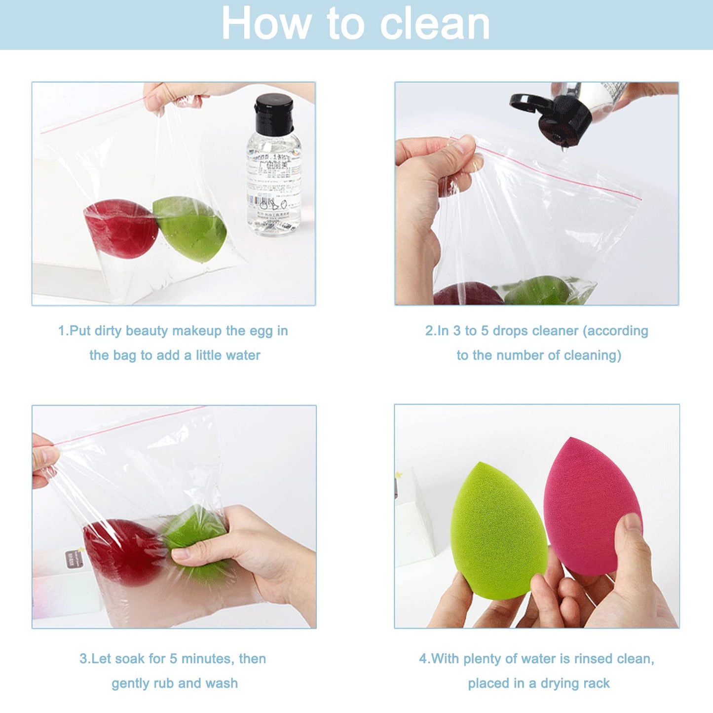 12 Pieces Professional Makeup Sponge Set,Latex Free Flawless Soft Setting Face Puffs,Multicolor Beauty Sponge Blender Cosmetic Applicator