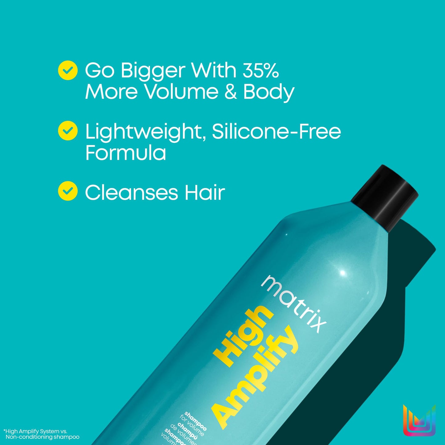 Matrix High Amplify Volumizing Shampoo - Instant Lifts and Cleanses Hair For Volume & Strength, Lightweight & Silicone-Free Formula, Boost Structure Beauty and Personal Care MATRIX