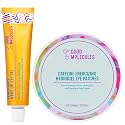 Good Molecules Under Eye Cream and Eye Patches for Dark Circles, Puffiness and Tired Eyes - Yerba Mate Eye Gel (15ml) and Caffeine Hydrogel Eye