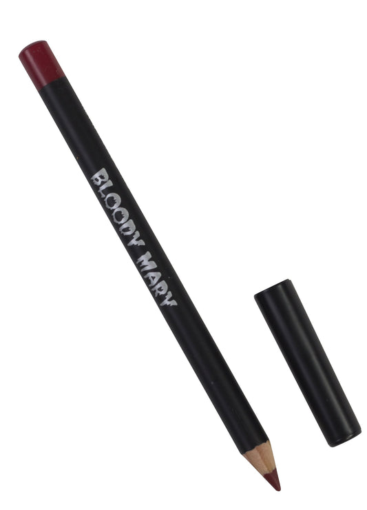 Red Eyeliner Pencil By Bloody Mary - Horror Bleeding Eyes Effect - Use It Under The Eyes Or On Your Upper Lids - SFX Colored Eye & Lips Pencil -