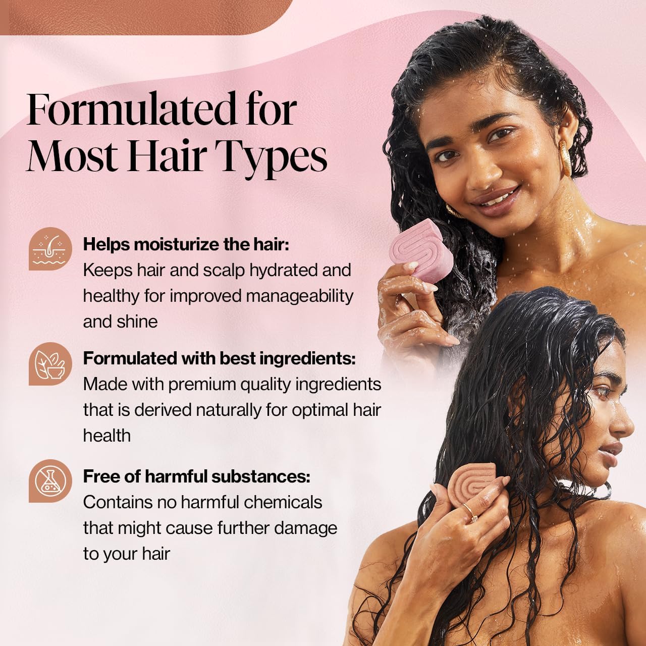 Kitsch Castor Oil Shampoo & Shea Butter Conditioner Bar - Shampoo and Conditioner Set - Hydrating & Moisturizing Bar Soap - Free of Paraben, Silicone