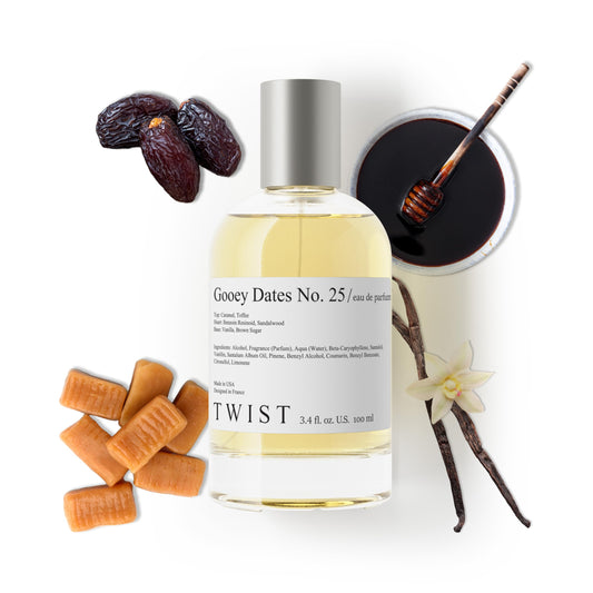 Twist Gooey Dates No. 25 - Inspired by L. Sticky Dates, Long-Lasting Perfume for Women & Men, Vegan, Clean Ingredients, Date Syrup & Vanilla Fragrance Beauty & Personal Care HOUSE OF TWIST