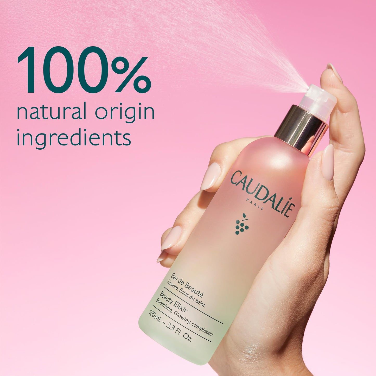 Caudalie Beauty Elixir Prep, Set Makeup, Glow Face Mist - 30 mL Beauty and Personal Care Caudalie