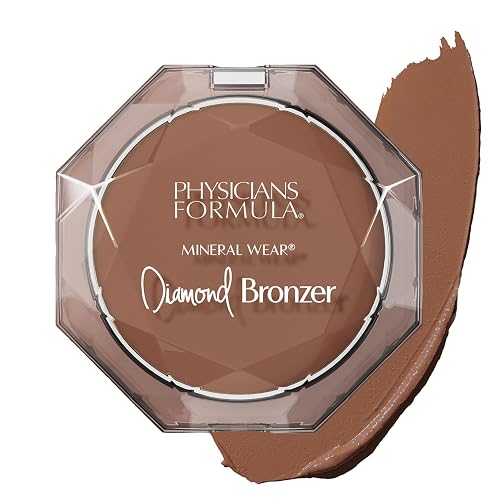 Physicians Formula Mineral Wear®Diamond Bronzer - Creamy Powder-Serum Hybrid, Weightless & Dewy Finish, Minimizes Appearance of Pores & Fine Lines
