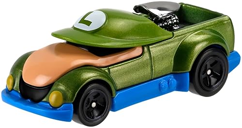Hot Wheels Super Mario Character Cars Luigi Vehicle 2/7