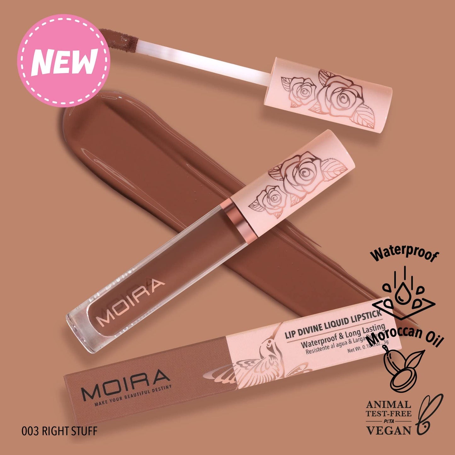 Moira Lip Divine Liquid Lipstick (003, Right Stuff)