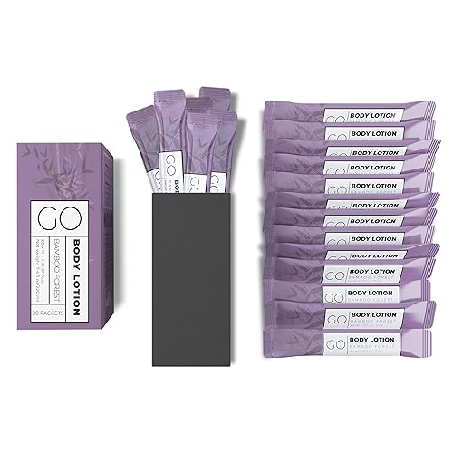 Go Essentials Travel Size Lotion Packets - Single Use Body and Hand Lotion for Hydrated Skin and Toiletries. Airline Friendly - Portable Bulk. Womens