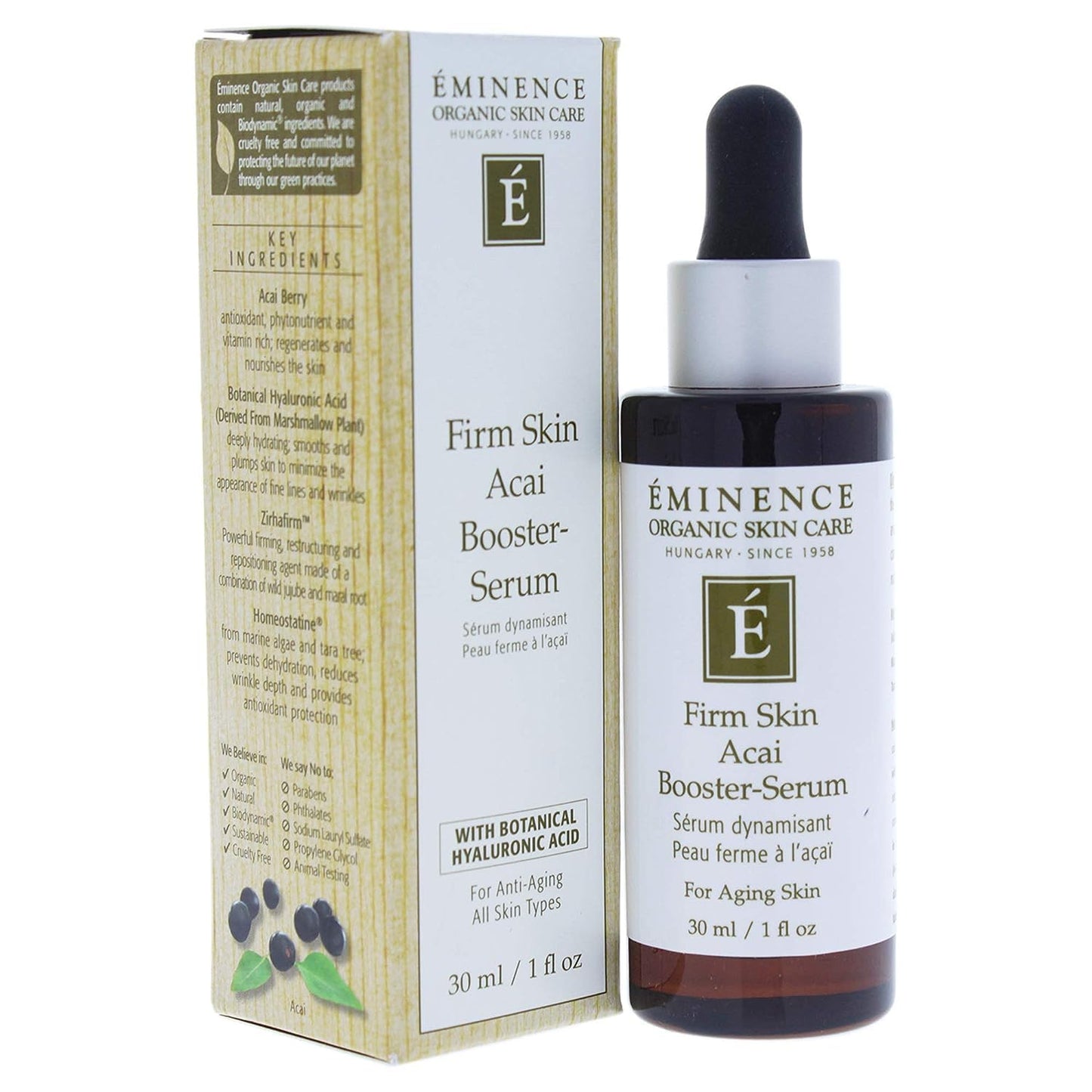 Firm Skin Acai Booster Serum by Eminence for Unisex - 1 oz Serum