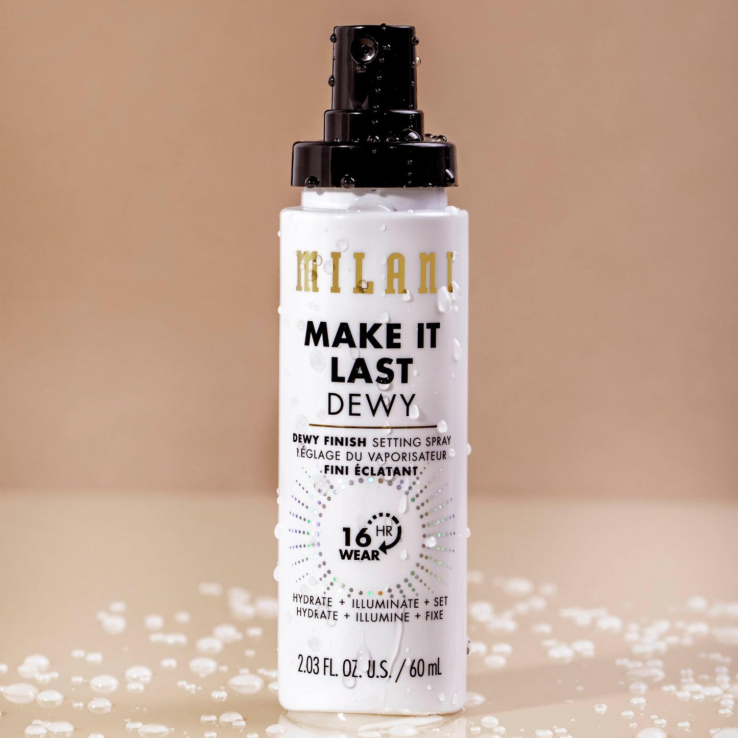 Milani Setting Spray + Primer, Make It Last Dewy - Dewy Finish Moisturizing Formula for Glow on the Go, Setting Spray for Makeup and Face Primer