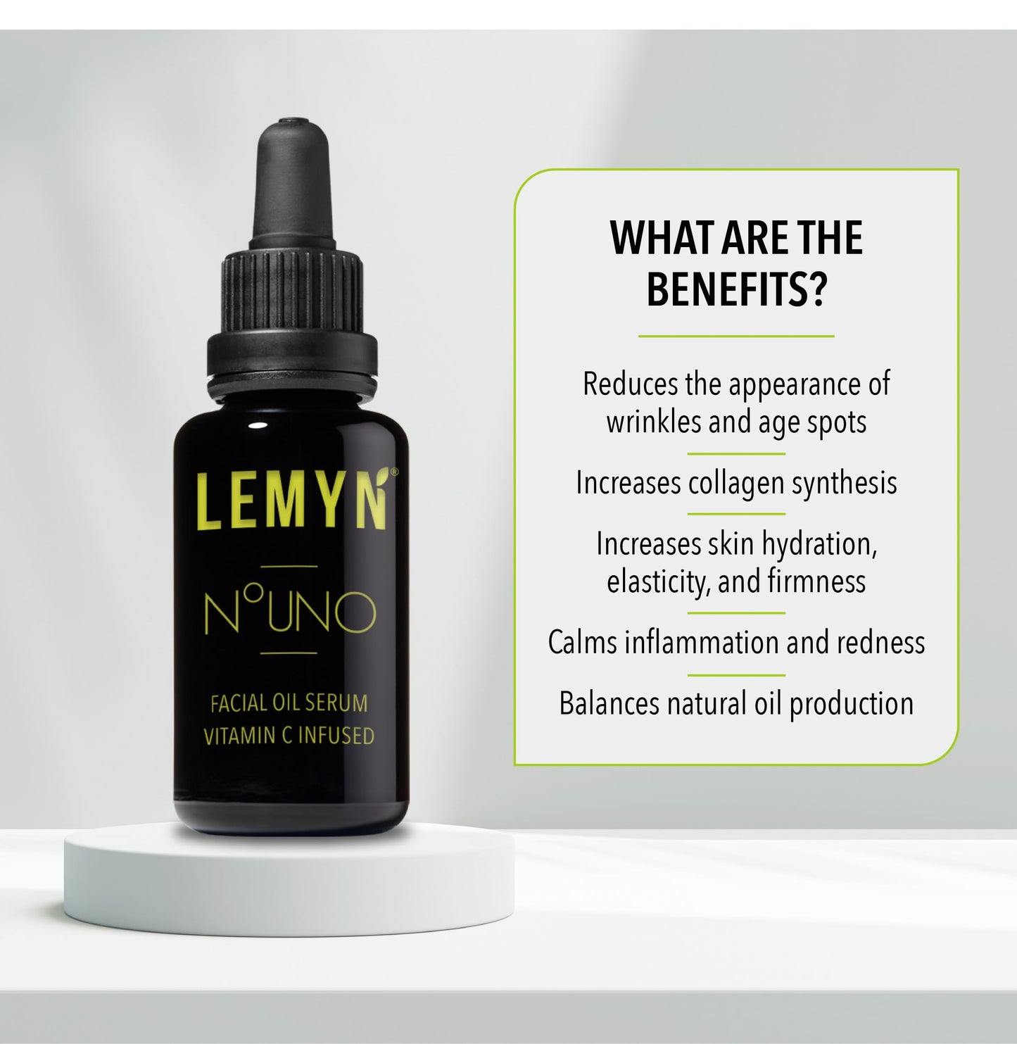 Lemyn Organics Hydrate & Glow Face Oil - Vitamin C & E Serum | Freshly Made & 100% Natural | Boosted Hydration & Enhanced Elasticity & Firmness