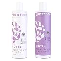 Purezero Biotin Shampoo & Conditioner Set - Anti Thinning Formula - Volumizing, Thicker, Fuller Hair - Zero Sulfates, Parabens, Dyes, Gluten - 100%