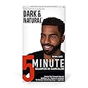 SoftSheen-Carson Dark & Natural Hair Color for Men 5 Minutes, Gray Coverage for Up To 6 Weeks, Shampoo-in Permanent Hair Dye, Jet Black, Ammonia Free