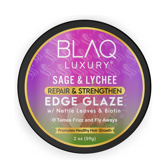 Blaq Luxury Sage & Lychee Repair and Strengthen Edge Glaze - 2oz