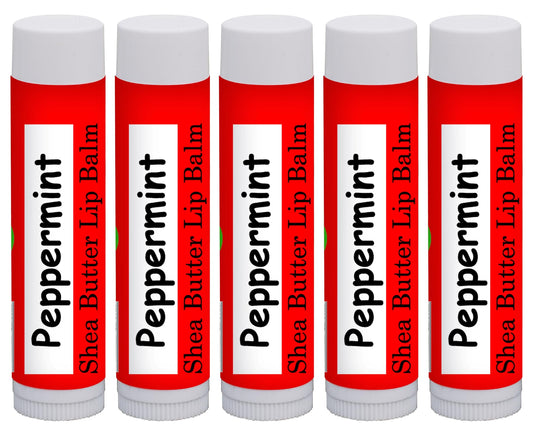 Northridge Oak - 100% All Natural Lip Balm - Peppermint 5 Pack Beauty and Personal Care Northridge Oak