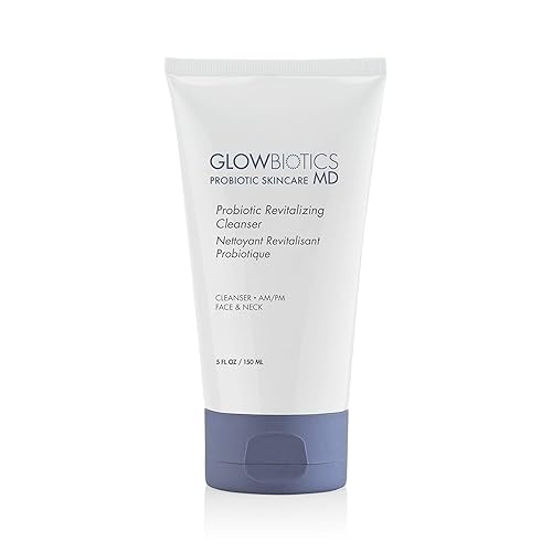 Glowbiotics Probiotic Revitalizing Cleanser - Anti-Aging Face Wash with Peptides - 5 oz - Hydrating Gel for Hormonal, Dry & Mature Skin