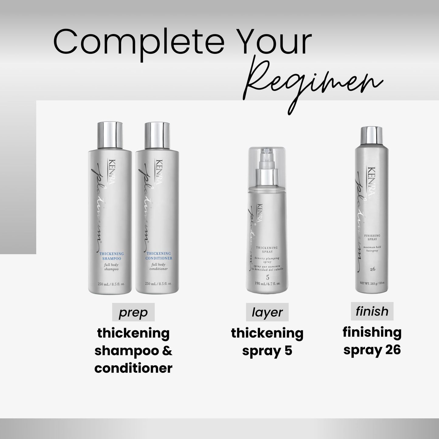 Kenra Professional Platinum Thickening Spray 5 | Volumizing Styler | Density Plumping Spray | Increases Hair Thickness Up To 96% | Humidity Protection