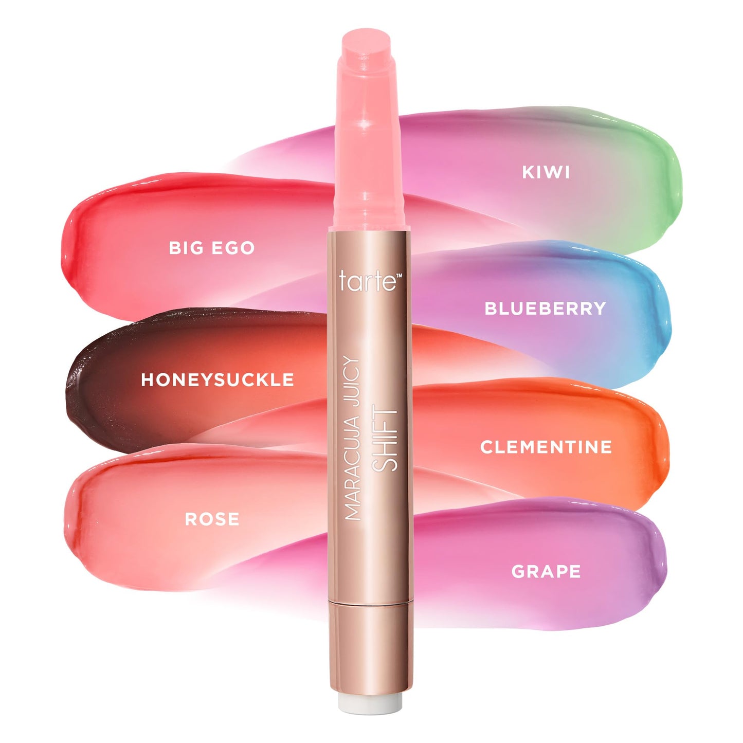 tarte maracuja juicy lip shift - Hydrating & Volumizing Lip Plumper Gloss Balm, Hyaluronic Acid, pH-Powered Plumping Lipgloss, High Shine Finish