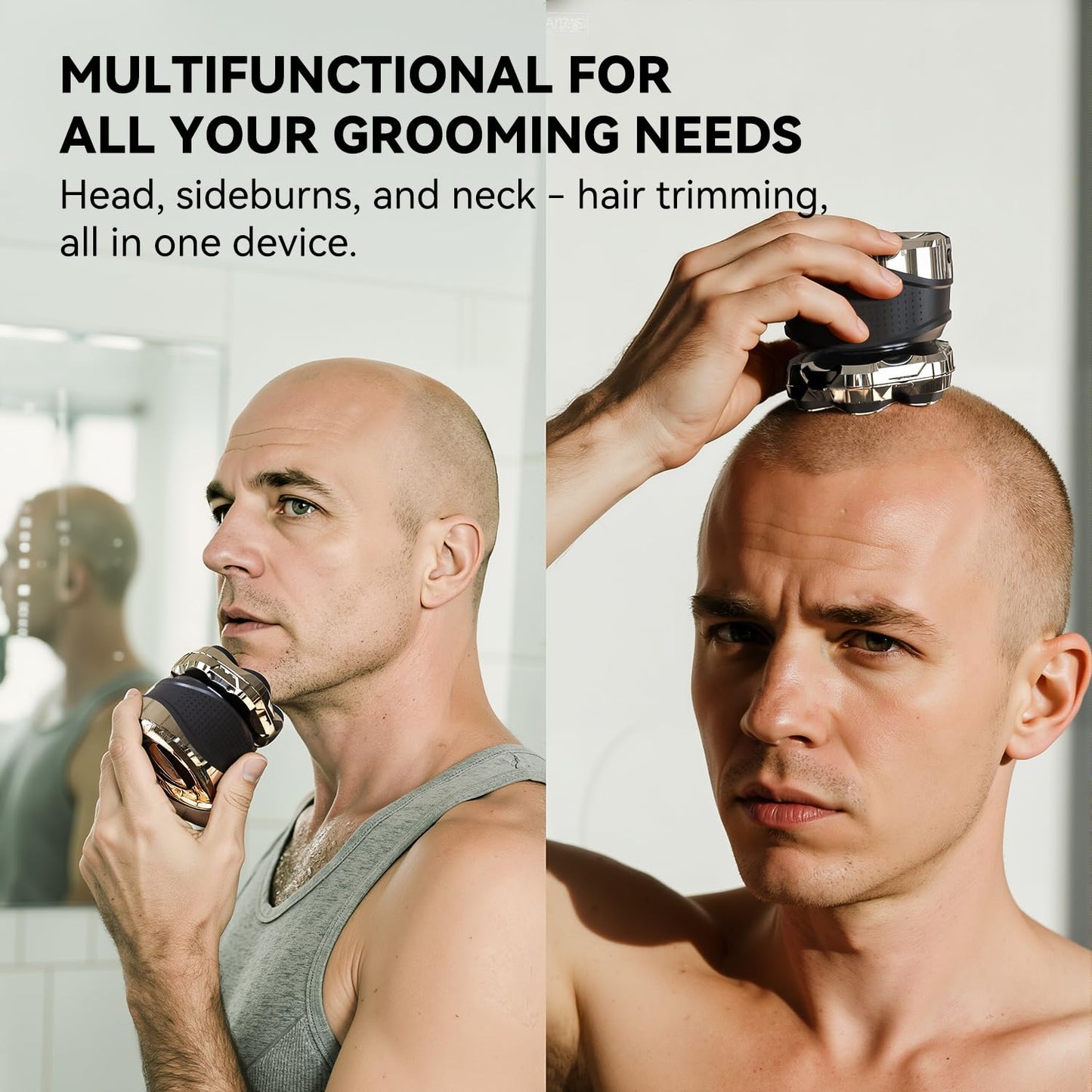 Ordele Men's Electric Rotary Shavers Bald?2026 Upgrade 7D Floating Electric Shaver with LED Display,IPX6 Waterproof,Type-C Fast Charge, Magnetic Beauty and Personal Care ordele