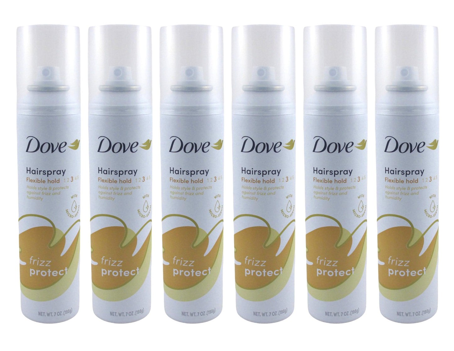 Dove Style + Care Flexible Hold Hairspray, Strong Hold 7 oz (Pack of 6)