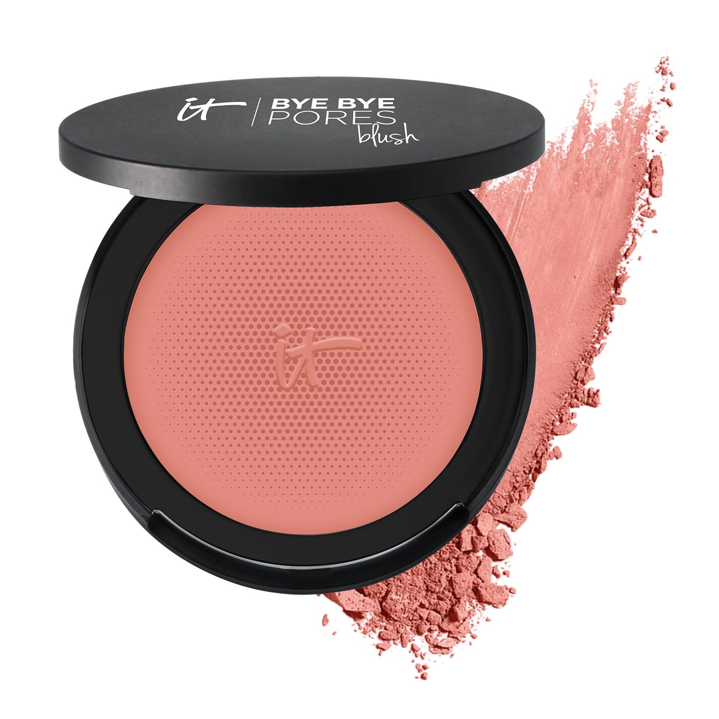 IT Cosmetics Bye Bye Pores Blush, Naturally Pretty - Sheer, Buildable Color - Diffuses the Look of Pores & Imperfections - With Silk, Hydrolyzed