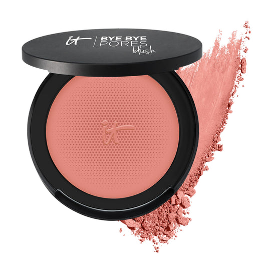 IT Cosmetics Bye Bye Pores Blush, Naturally Pretty - Sheer, Buildable Color - Diffuses the Look of Pores & Imperfections - With Silk, Hydrolyzed Beauty & Personal Care IT Cosmetics
