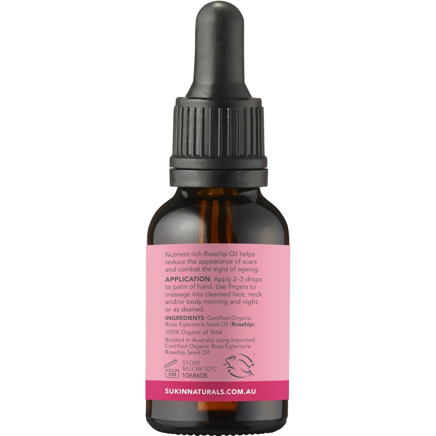 Sukin Certified Organic Rosehip Oil, 0.85 fl oz