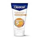 Clearasil Stubborn Acne Control 5in1 Exfoliating Wash, Maximum Strenght with 2% Salicylic Acid Acne Treatment Medicine, Daily Acne Facial Cleanser