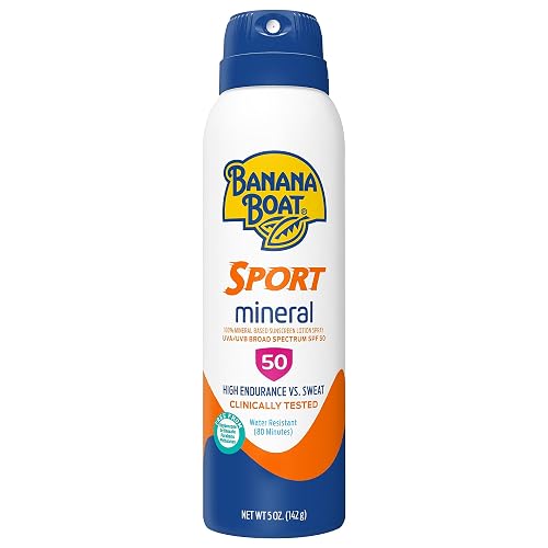 Banana Boat, Mineral Sport Sunscreen C-Spray SPF 50, 5 Ounce