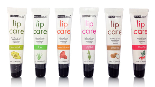 Beauty Treats Hydrating Lip Care with Natural Extracts and Moisturizing Vitamin E set of 6 Flavors