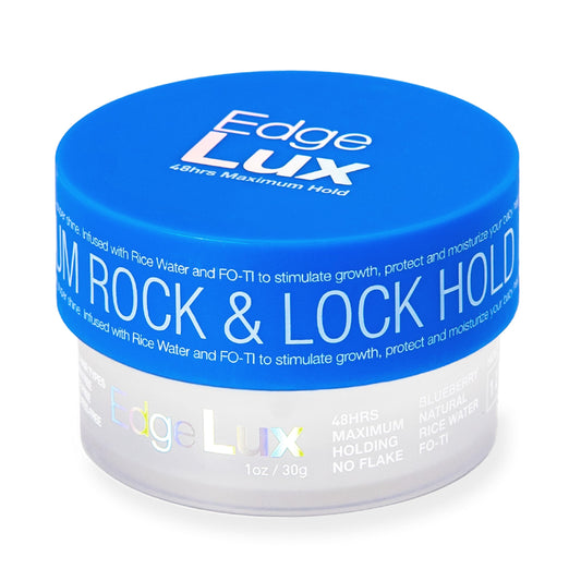 Lux Collection Edge Control Gel for 4C Hair - 48 Hour Maximum Hold Edge Control, Edge Lux with Castor Oil, Keratin & Biotin, Non-Flaking Styling Gel
