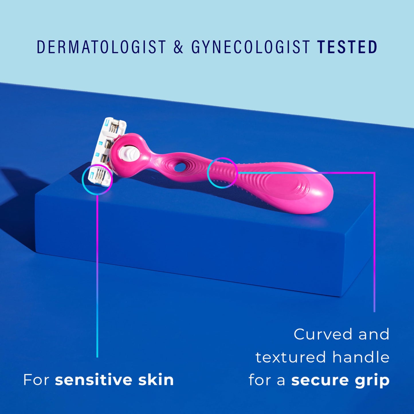 Schick Hydro Silk Ultimate Pubic Skin Protection, Bikini Razor - Razors for Women Sensitive Skin, Pubic Hair Razor for Women, Includes 1 Handle with 3 Beauty and Personal Care Schick Hydro Silk