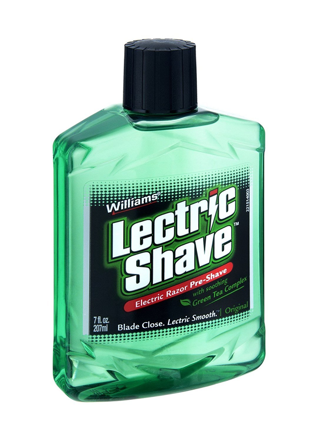 Williams Lectric Shave - Electric Razor Pre-Shave with Soothing Green Tea Complex, 7 fl oz (207 mL)