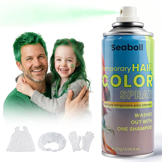 Green Hair Spray, Seaboll Temporary Hair Color Spray for Kids Women Men-4.06 oz- Safe Non Sticky Washable One Day Hair Dye Spray,Disposable Beauty & Personal Care Seaboll