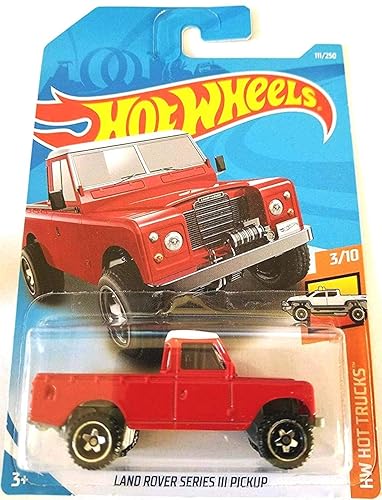 Hot Wheels 2019 HW Hot Trucks Land Rover Series III Pickup 111/250, Red