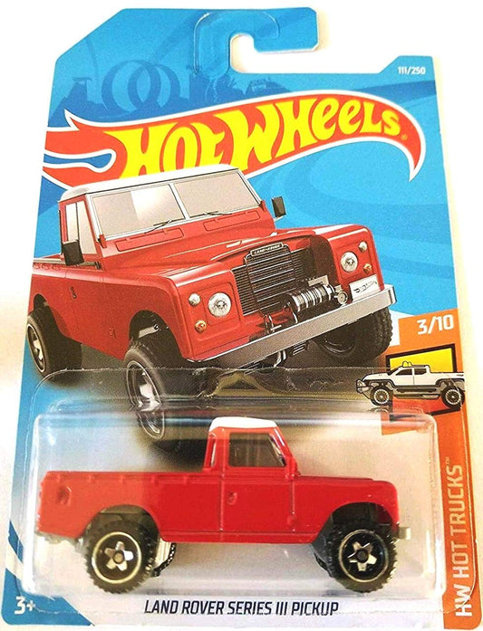 Hot Wheels 2019 HW Hot Trucks Land Rover Series III Pickup 111/250, Red