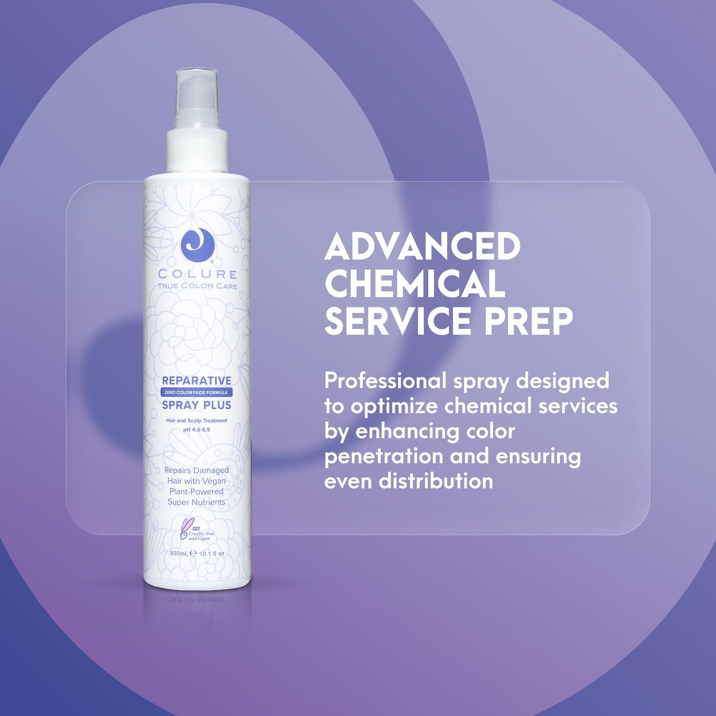 COLURE Reparative Spray Plus 10 oz - Professional Pre-Color Treatment and Protein Hair Repair for Damaged Strands